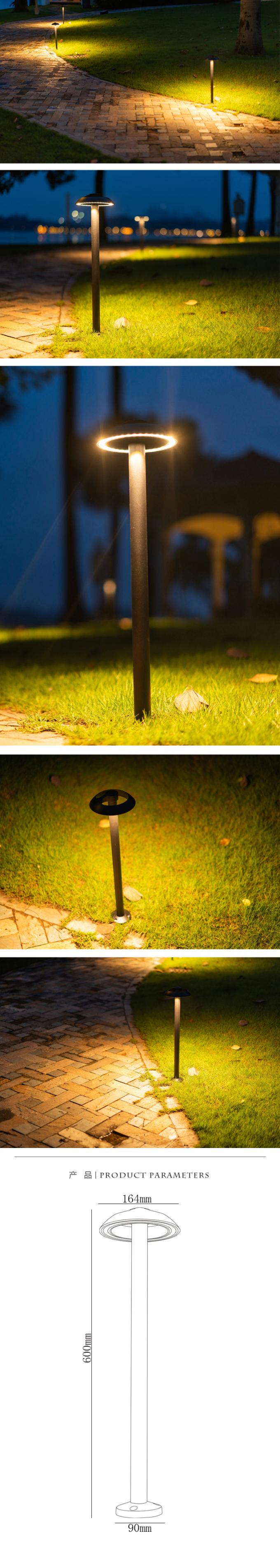 크리인 LED 칩 164*600mm를 가진 자연적인 백색/검정 LED 잔디밭 램프